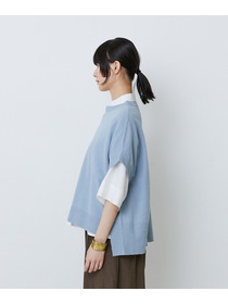 【LOISIR】和紙コットン天竺プルオーバー 詳細画像 ブラック 17