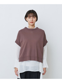 【LOISIR】和紙コットン天竺プルオーバー 詳細画像 ブラック 19