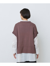 【LOISIR】和紙コットン天竺プルオーバー 詳細画像 ブラック 21