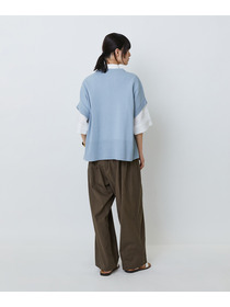 【LOISIR】和紙コットン天竺プルオーバー 詳細画像 ブラック 6