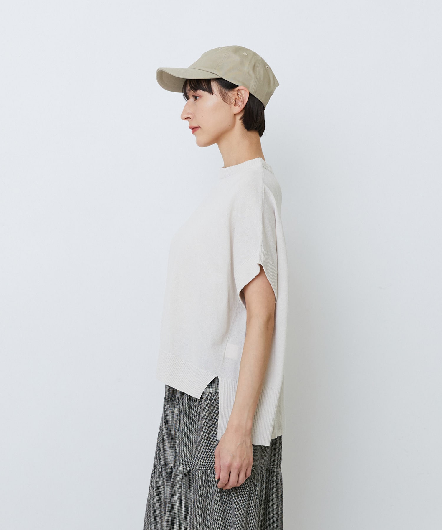 【LOISIR】和紙コットン天竺プルオーバー 詳細画像 ブラック 14