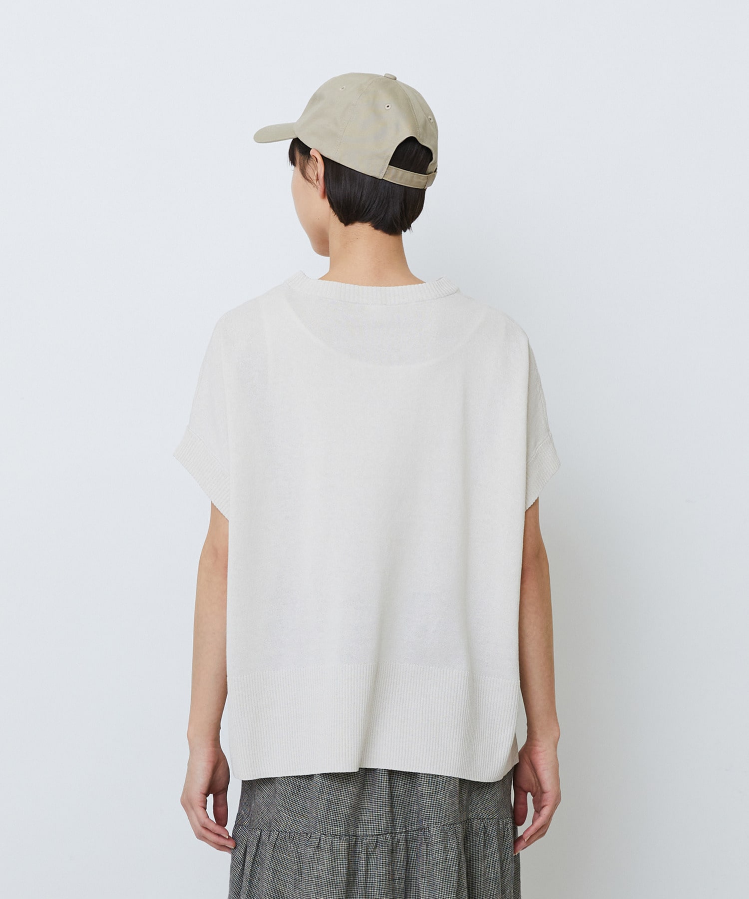 【LOISIR】和紙コットン天竺プルオーバー 詳細画像 ブラック 15