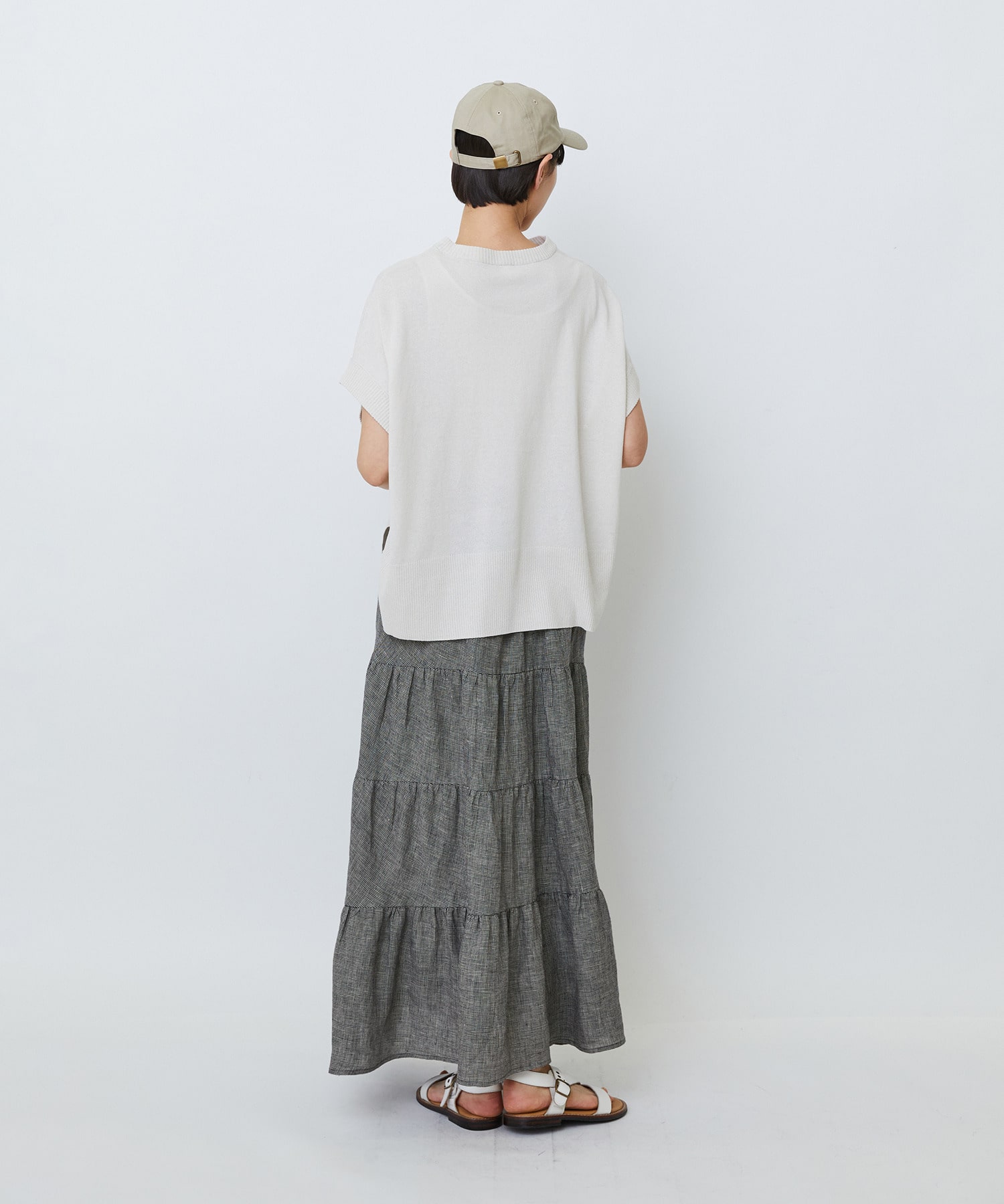 【LOISIR】和紙コットン天竺プルオーバー 詳細画像 ブラック 3