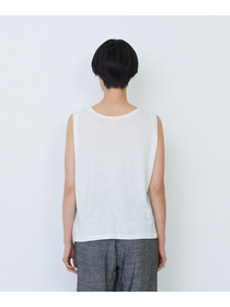 【LOISIR】リネンレーヨン天竺ノースリーブプルオーバー 詳細画像 ブラック 10