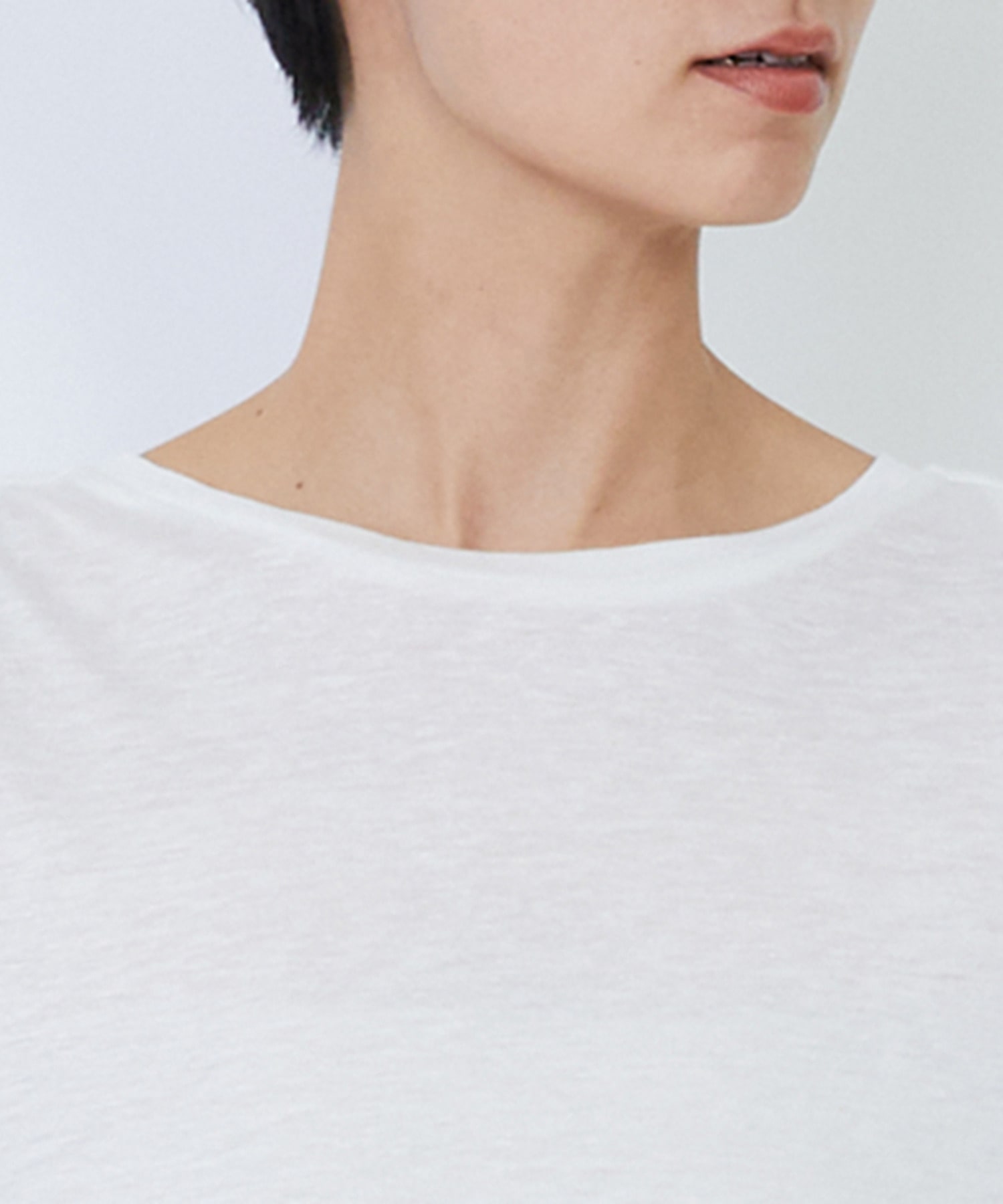 【LOISIR】リネンレーヨン天竺ノースリーブプルオーバー 詳細画像 ブラック 11