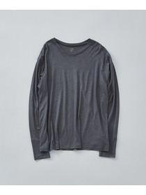 【LOISIR】リネンレーヨン天竺クルーネックプルオーバー 詳細画像 ブラック 6