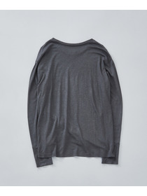 【LOISIR】リネンレーヨン天竺クルーネックプルオーバー 詳細画像 ブラック 7