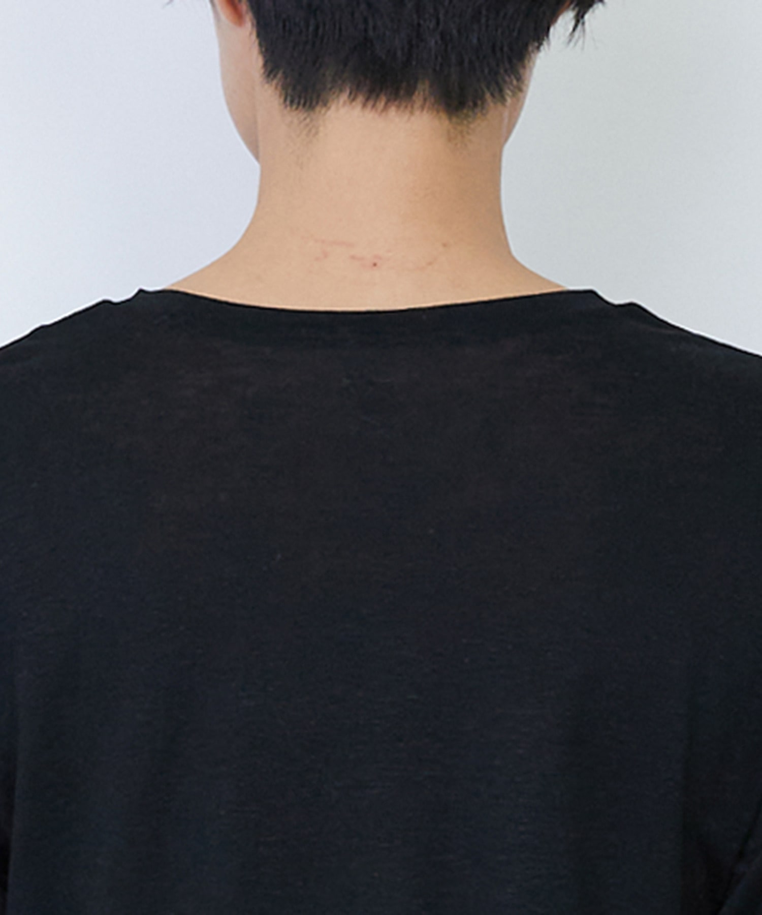 【LOISIR】リネンレーヨン天竺クルーネックプルオーバー 詳細画像 ブラック 12