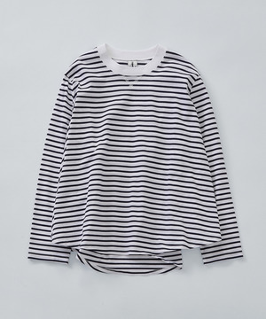 【LOISIR】サーキュラーフレアープルオーバー 詳細画像 ストライプ 1