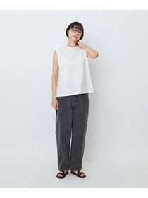 【LOISIR】コットン天竺ノースリーブプルオーバー 詳細画像 ブラック 1