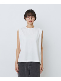 【LOISIR】コットン天竺ノースリーブプルオーバー 詳細画像 ブラック 10