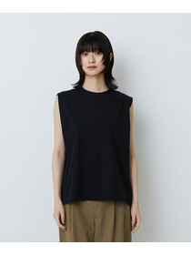 【LOISIR】コットン天竺ノースリーブプルオーバー 詳細画像 ブラック 16