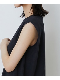 【LOISIR】コットン天竺ノースリーブプルオーバー 詳細画像 ブラック 21