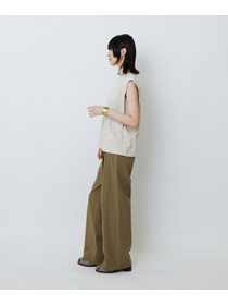 【LOISIR】コットン天竺ノースリーブプルオーバー 詳細画像 ブラック 5