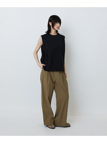 【LOISIR】コットン天竺ノースリーブプルオーバー 詳細画像 ブラック 7