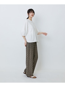 【LOISIR】コットン天竺ボトルスリーブプルオーバー 詳細画像 ベージュ 2