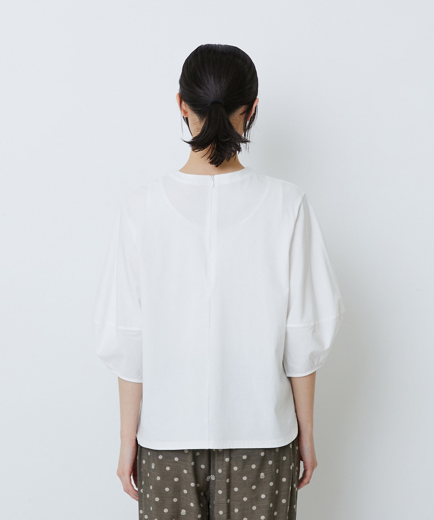 【LOISIR】コットン天竺ボトルスリーブプルオーバー 詳細画像 ベージュ 12