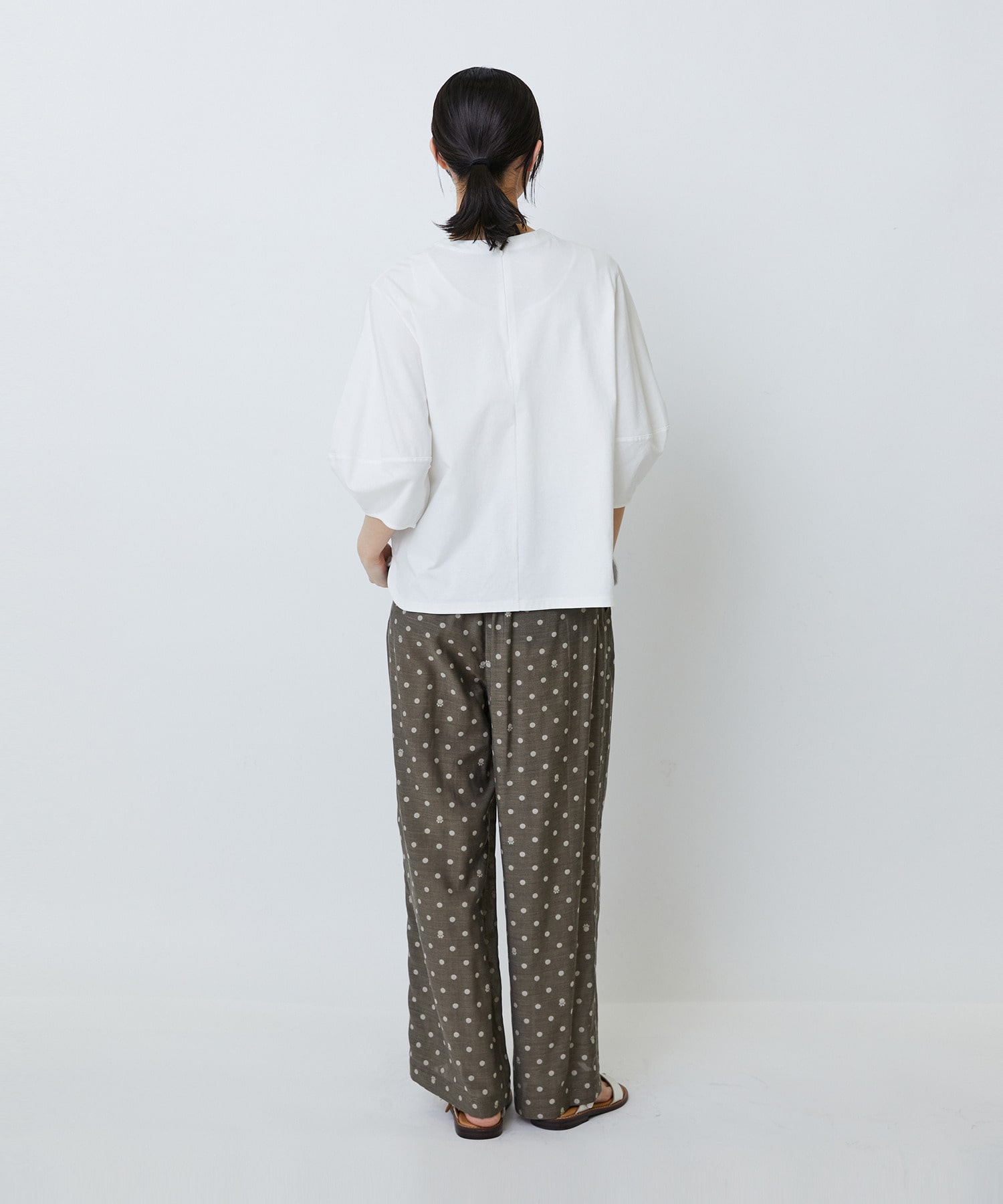 【LOISIR】コットン天竺ボトルスリーブプルオーバー 詳細画像 ベージュ 3