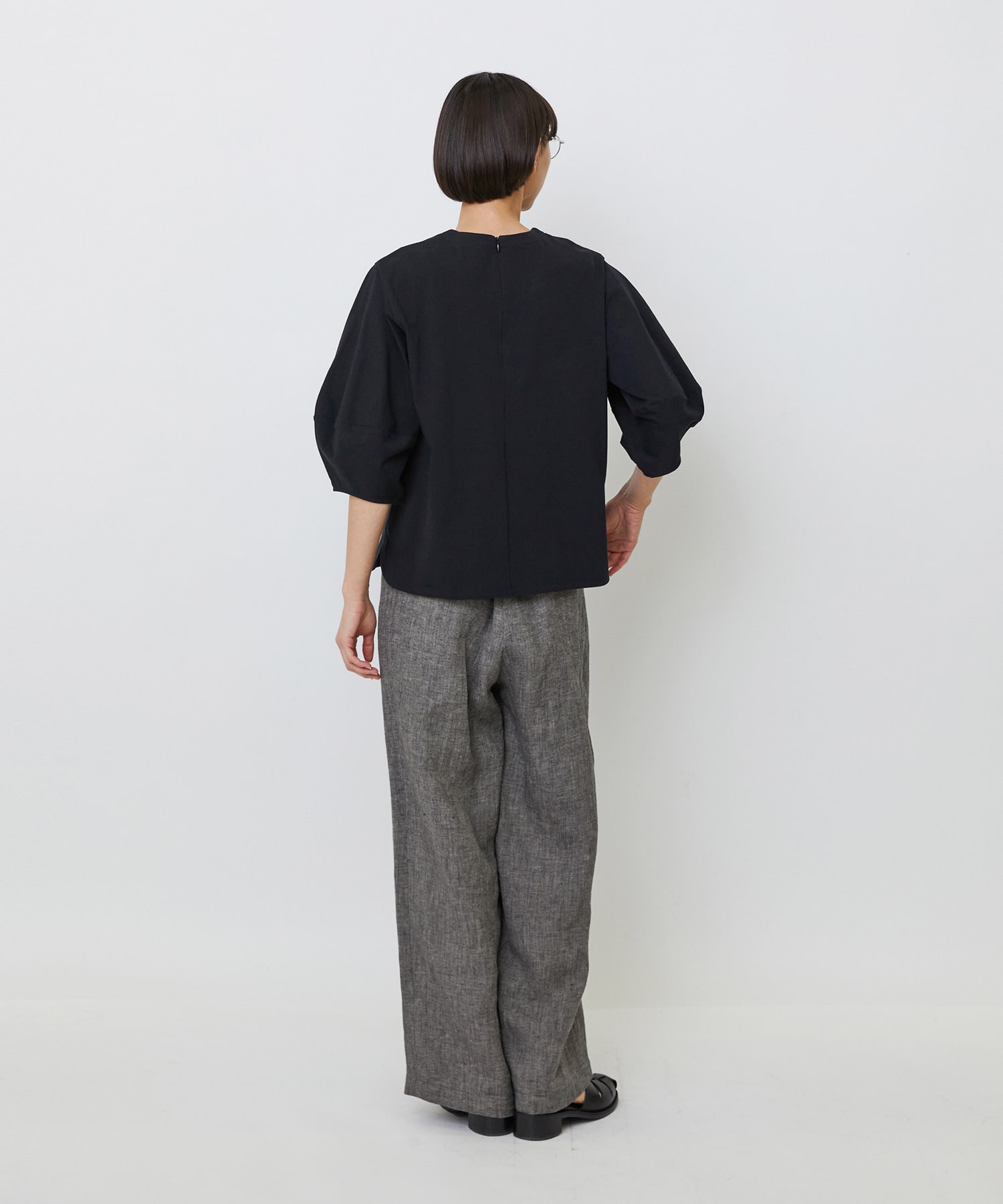 【LOISIR】コットン天竺ボトルスリーブプルオーバー 詳細画像 ベージュ 9