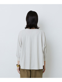 【LOISIR】コットン強撚天竺Aラインプルオーバー 詳細画像 ブラック 12