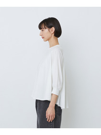 【LOISIR】コットン強撚天竺Aラインプルオーバー 詳細画像 ブラック 17