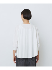 【LOISIR】コットン強撚天竺Aラインプルオーバー 詳細画像 ブラック 18