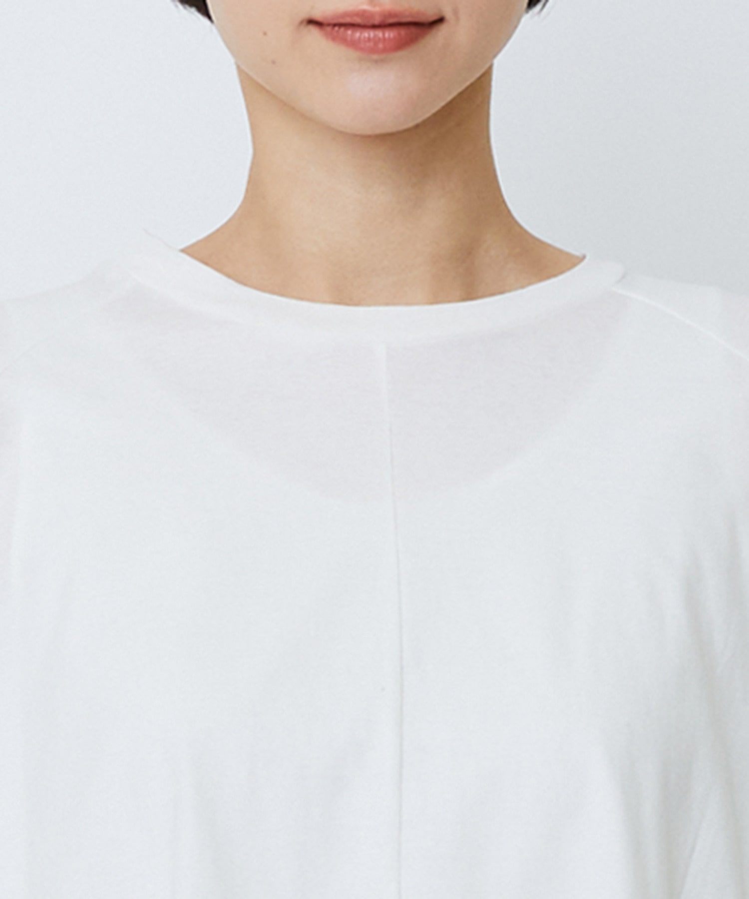 【LOISIR】コットン強撚天竺Aラインプルオーバー 詳細画像 ブラック 19