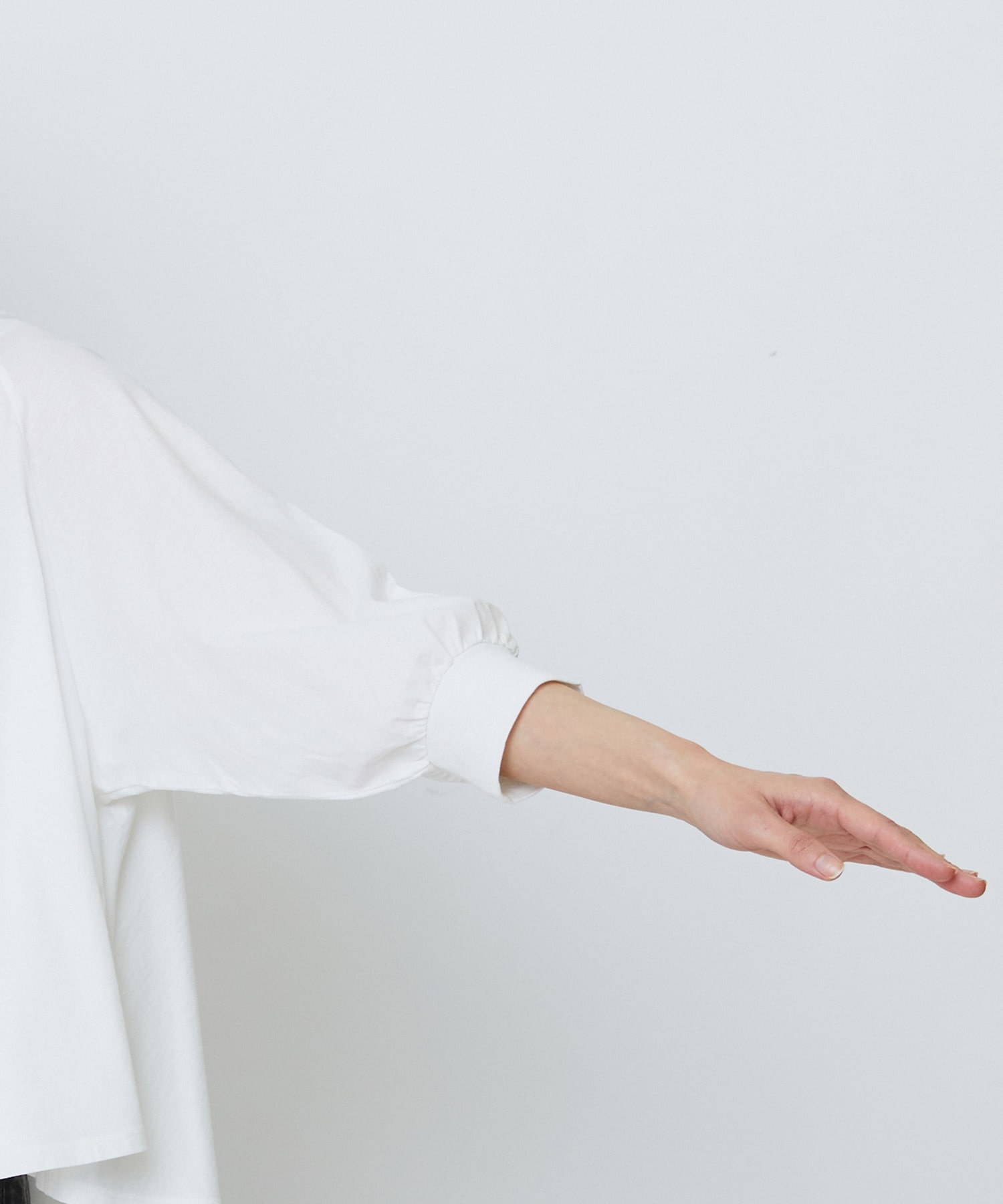 【LOISIR】コットン強撚天竺Aラインプルオーバー 詳細画像 ブラック 21