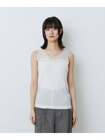 【LOISIR】【2WAY】異素材使いタンクトップ 詳細画像 チャコールグレー 10