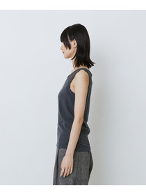 【LOISIR】【2WAY】異素材使いタンクトップ 詳細画像 チャコールグレー 17