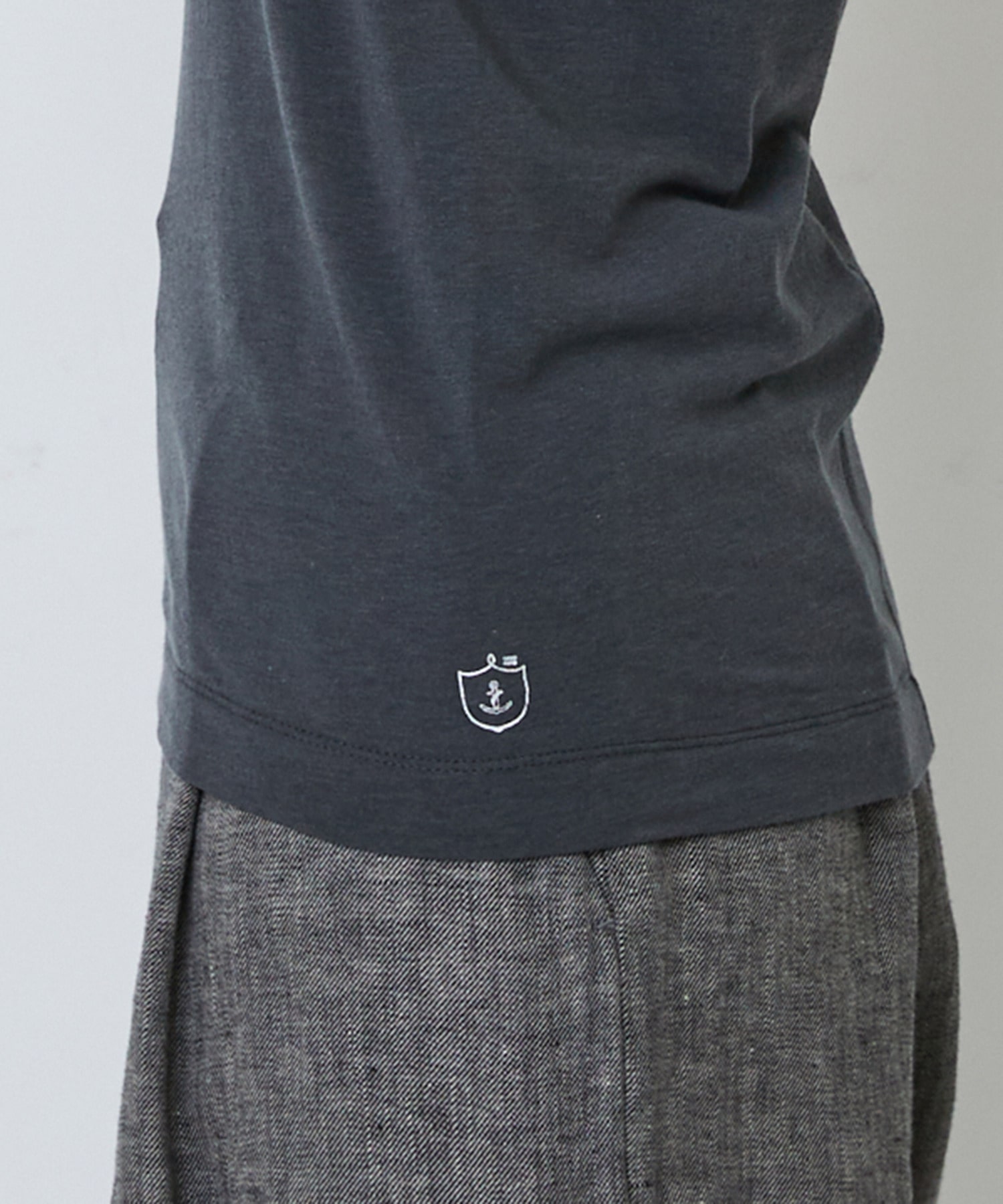 【LOISIR】【2WAY】異素材使いタンクトップ 詳細画像 チャコールグレー 21