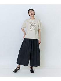 【LOISIR】【5/11 10:00販売開始】【アーティストコラボ】LOISIR&times;塩川いずみ イラストプリントTシャツ 詳細画像 チャコールグレー 1