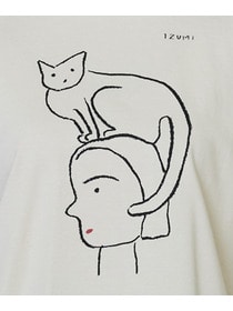 【LOISIR】【5/11 10:00販売開始】【アーティストコラボ】LOISIR&times;塩川いずみ イラストプリントTシャツ 詳細画像 チャコールグレー 13