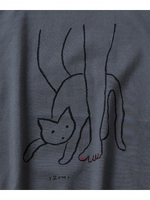 【LOISIR】【5/11 10:00販売開始】【アーティストコラボ】LOISIR&times;塩川いずみ イラストプリントTシャツ 詳細画像 チャコールグレー 20