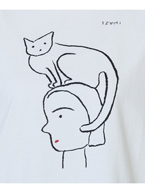 【LOISIR】【5/11 10:00販売開始】【アーティストコラボ】LOISIR&times;塩川いずみ イラストプリントTシャツ 詳細画像 チャコールグレー 27