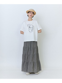 【LOISIR】【5/11 10:00販売開始】【アーティストコラボ】LOISIR&times;塩川いずみ イラストプリントTシャツ 詳細画像 チャコールグレー 7