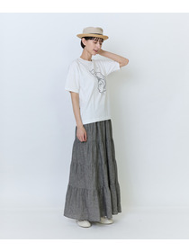 【LOISIR】【5/11 10:00販売開始】【アーティストコラボ】LOISIR&times;塩川いずみ イラストプリントTシャツ 詳細画像 チャコールグレー 8