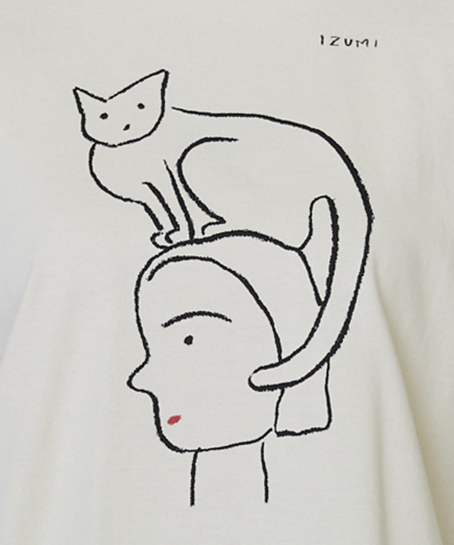 【LOISIR】【5/11 10:00販売開始】【アーティストコラボ】LOISIR&times;塩川いずみ イラストプリントTシャツ 詳細画像 チャコールグレー 13