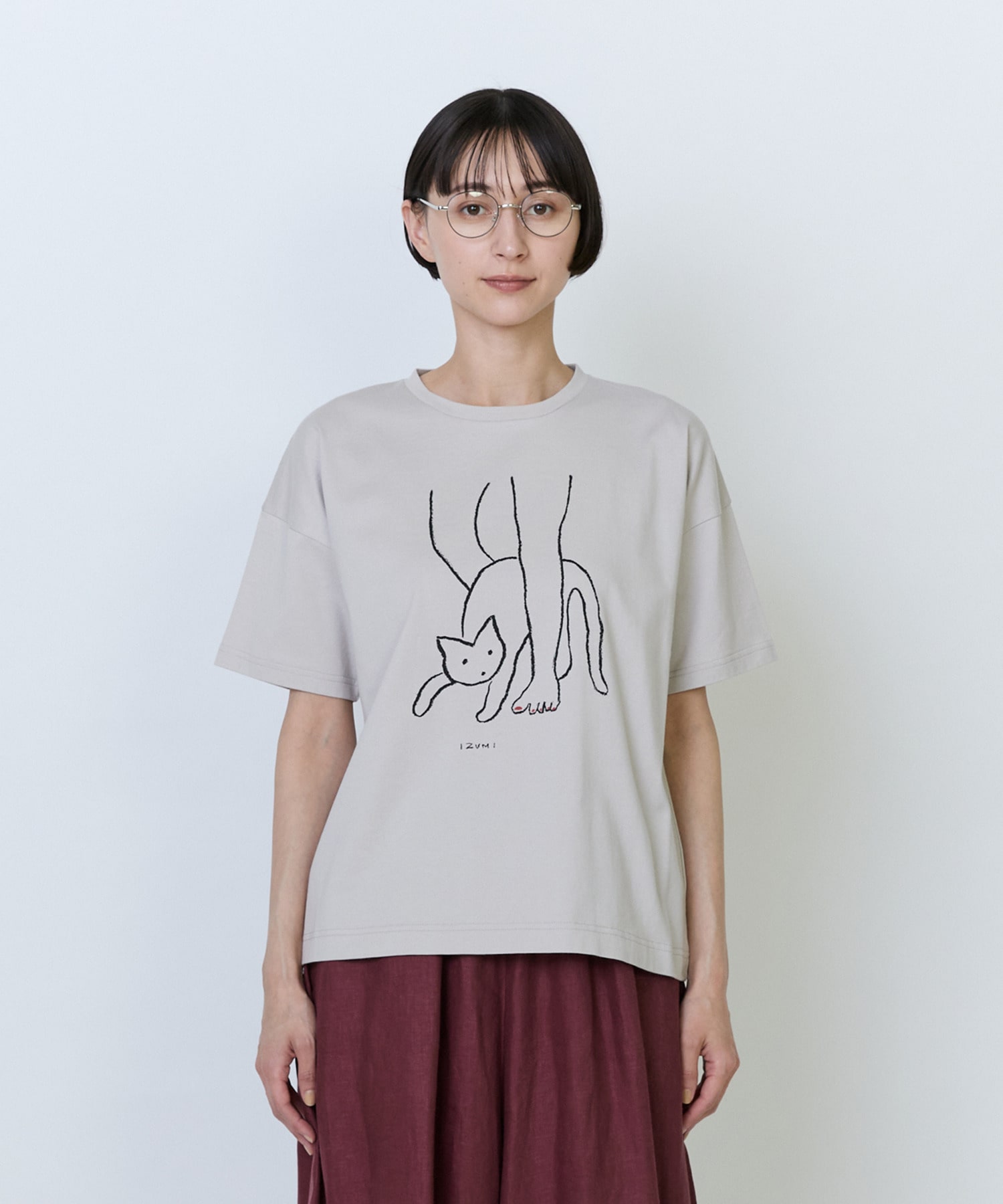 【LOISIR】【5/11 10:00販売開始】【アーティストコラボ】LOISIR&times;塩川いずみ イラストプリントTシャツ 詳細画像 チャコールグレー 14