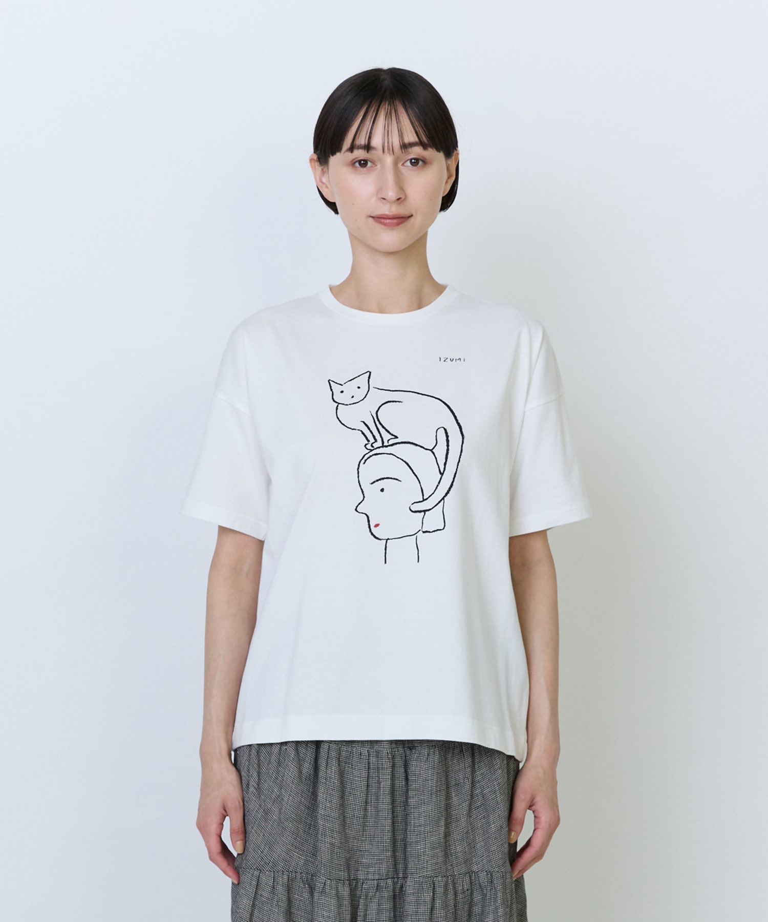 【LOISIR】【5/11 10:00販売開始】【アーティストコラボ】LOISIR&times;塩川いずみ イラストプリントTシャツ 詳細画像 チャコールグレー 21