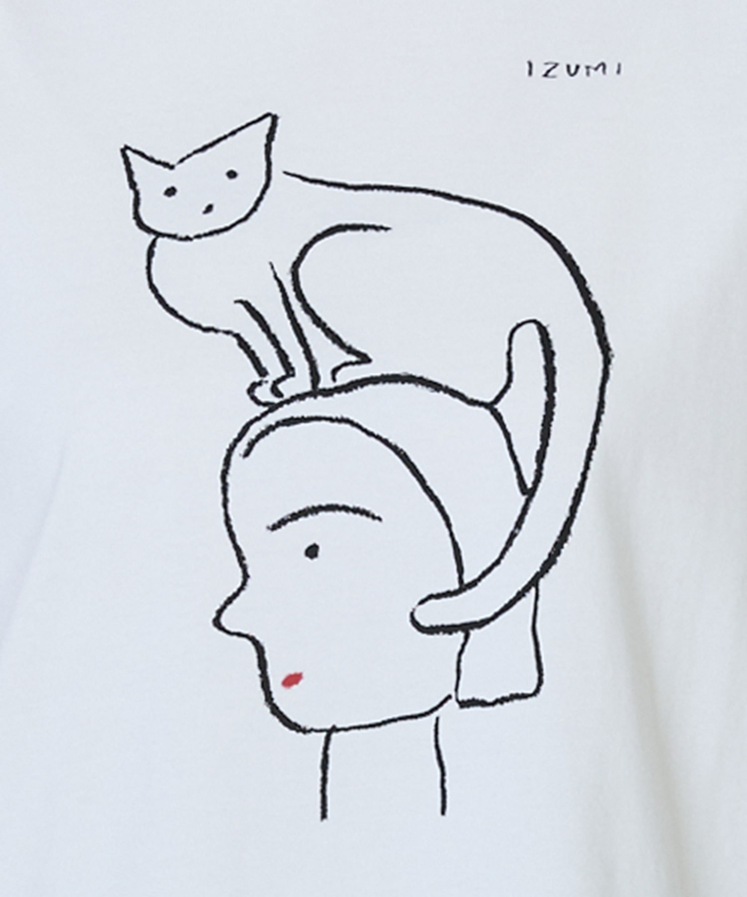 【LOISIR】【5/11 10:00販売開始】【アーティストコラボ】LOISIR&times;塩川いずみ イラストプリントTシャツ 詳細画像 チャコールグレー 27