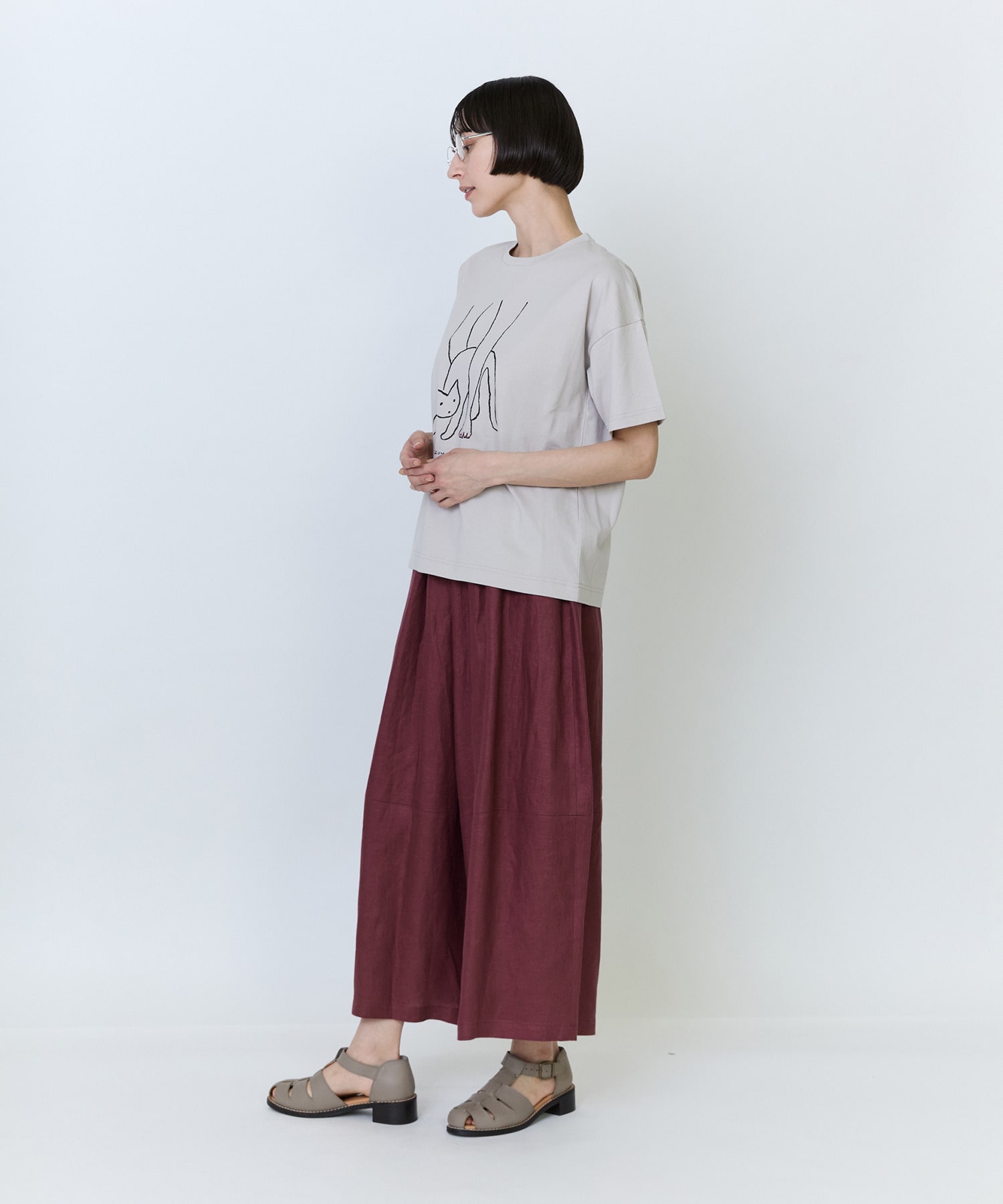 【LOISIR】【5/11 10:00販売開始】【アーティストコラボ】LOISIR&times;塩川いずみ イラストプリントTシャツ 詳細画像 チャコールグレー 5