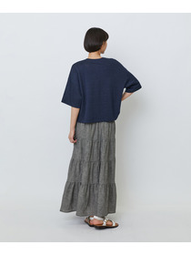 【LOISIR】リネン天竺ショートTシャツ 詳細画像 ネイビー 10