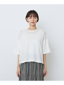 【LOISIR】リネン天竺ショートTシャツ 詳細画像 ネイビー 11
