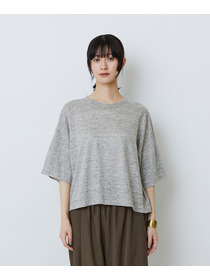 【LOISIR】リネン天竺ショートTシャツ 詳細画像 ネイビー 14