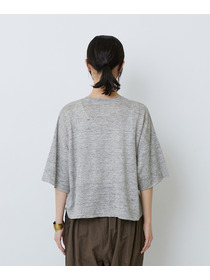【LOISIR】リネン天竺ショートTシャツ 詳細画像 ネイビー 16