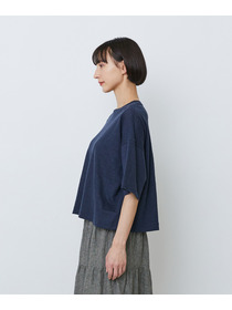 【LOISIR】リネン天竺ショートTシャツ 詳細画像 ネイビー 18
