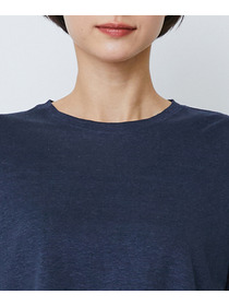 【LOISIR】リネン天竺ショートTシャツ 詳細画像 ネイビー 20