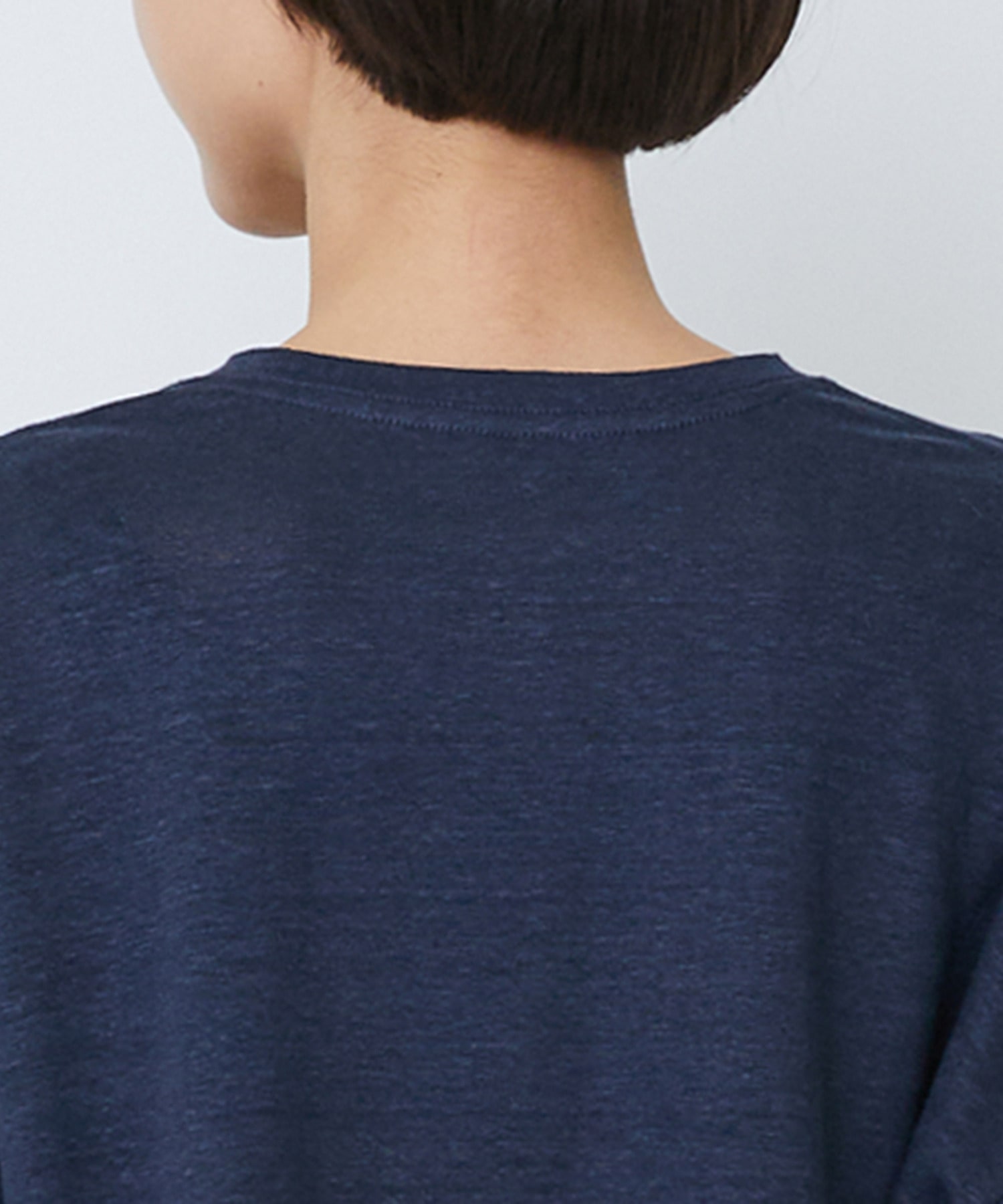 【LOISIR】リネン天竺ショートTシャツ 詳細画像 ネイビー 21