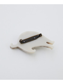 【LOISIR】【アーティストコラボ】LOISIR&times;TORANEKOBONBON しまネコブローチ 詳細画像 ベージュ系その他 2